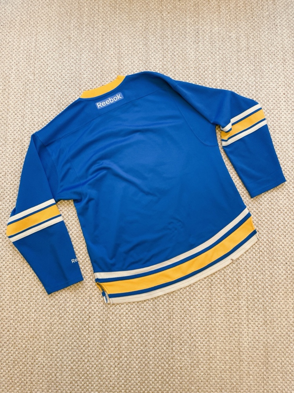 Men's St. Louis Blues Reebok Winter Classic Premier Blank Jersey - Picture 8 of 8